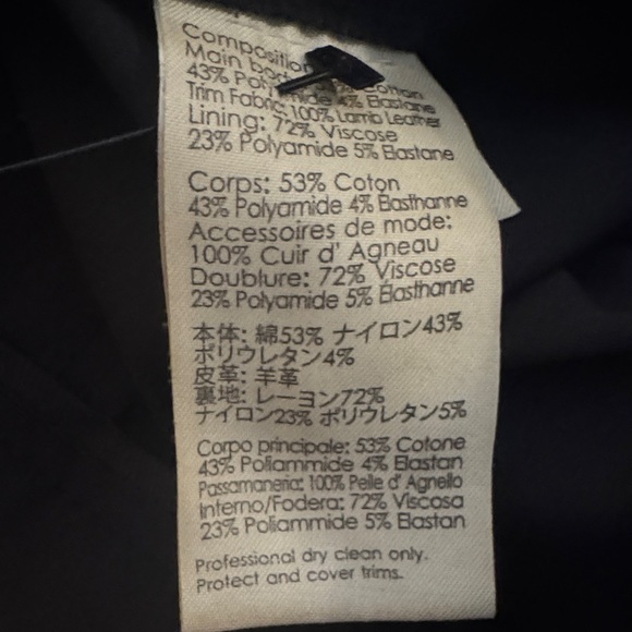 3.1 Phillip Lim Black on black Lamb skin leather and cotton… Skinny Pants - Picture 7 of 7